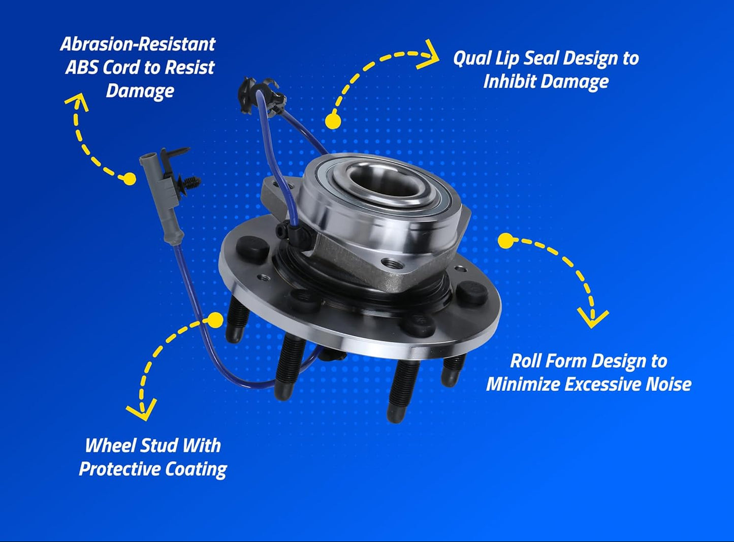 Heavy-Duty Front Wheel Hub Assembly for Chevy Silverado - Road Stability