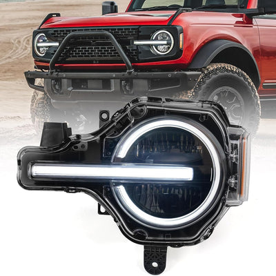 Projector OE Factory Style Full LED Headlight for Ford Bronco 2021-2025