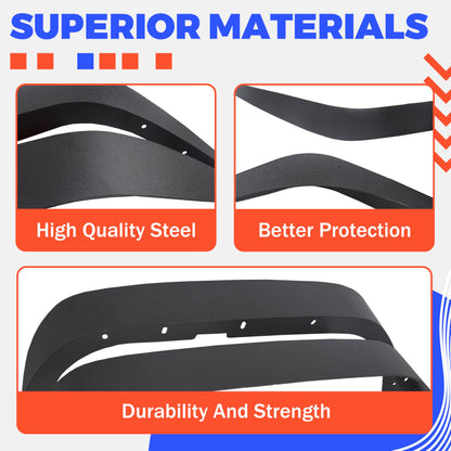 Jeep Wrangler JK JKU Fender Flares Mud Flaps Kit