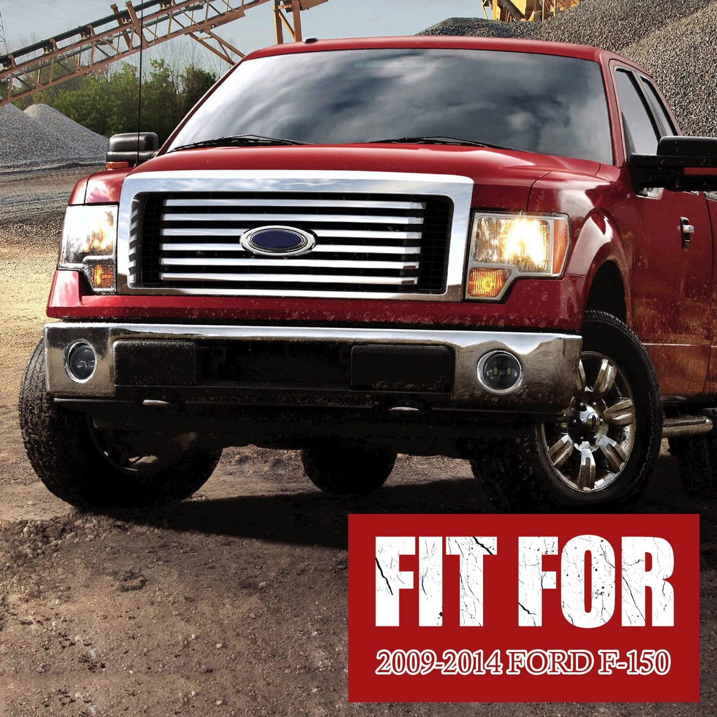 F-150 LED Fog Lights, Front Bumper Driving Lamp Kit