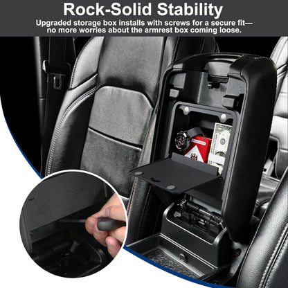 Front Under Seat Storage Organizer (2-PCS) for 2018-2026 Jeep Wrangler JL & Gladiator JT (Excludes Power Seats)