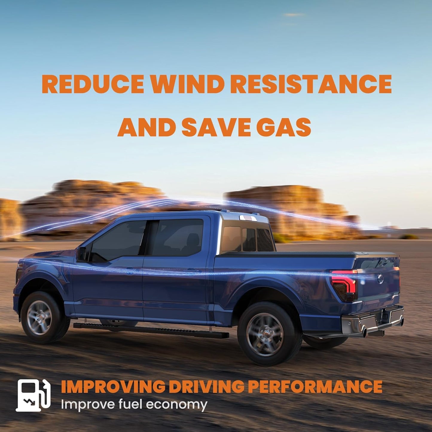 Quad 4-Fold 6.5 FT Soft Folding Truck Bed Tonneau Cover Compatible with 2015-2025 Ford F150 F-150 Bed Fourth Fold Styleside Truck Bed Cover