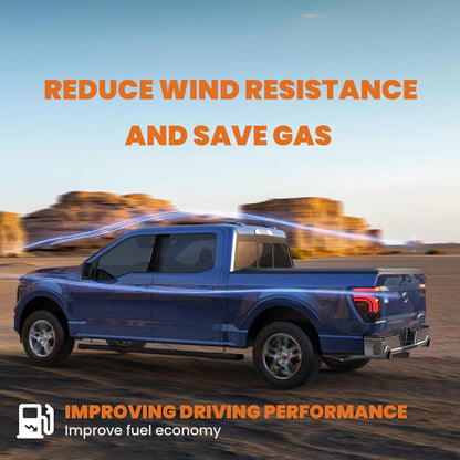 Quad 4-Fold 6.5 FT Soft Folding Truck Bed Tonneau Cover Compatible with 2015-2025 Ford F150 F-150 Bed Fourth Fold Styleside Truck Bed Cover