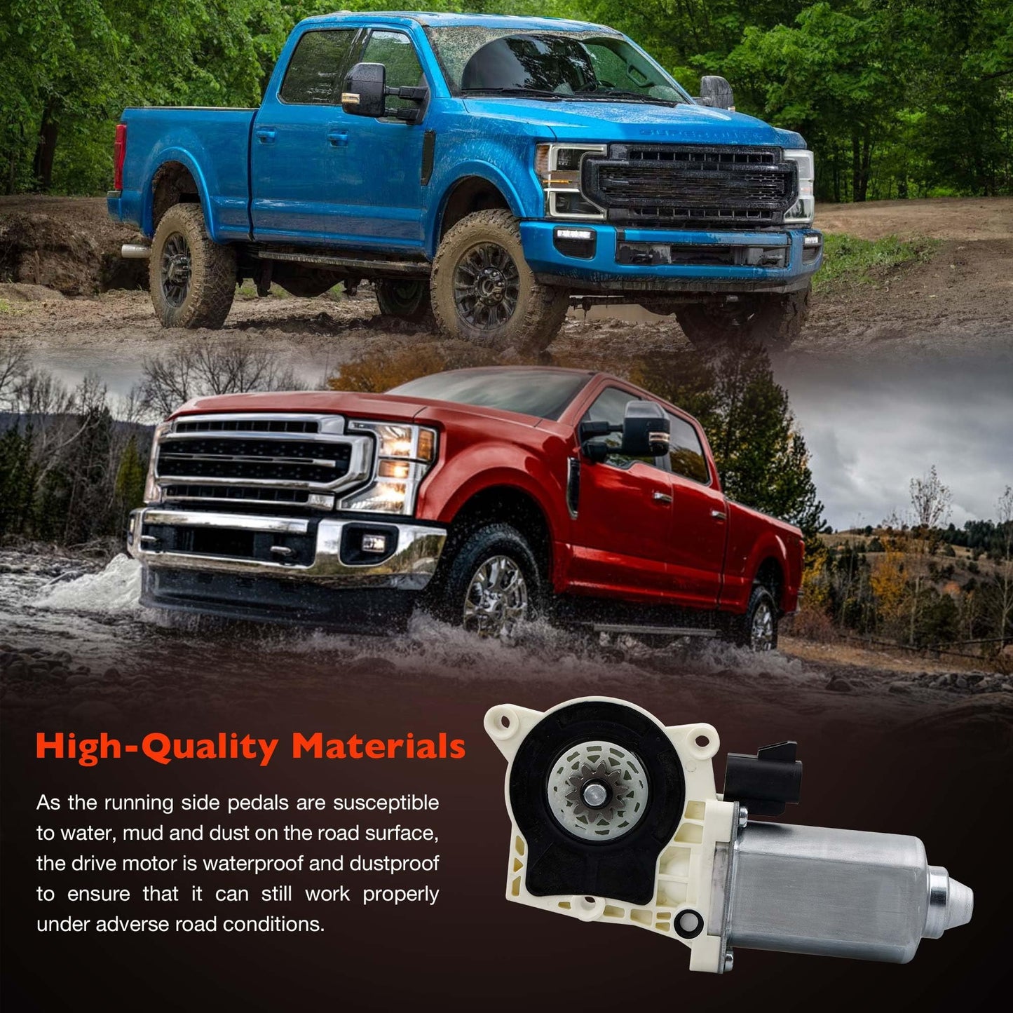 Electric Running Board Motor Kit, GM/Dodge/Hummer Compatible