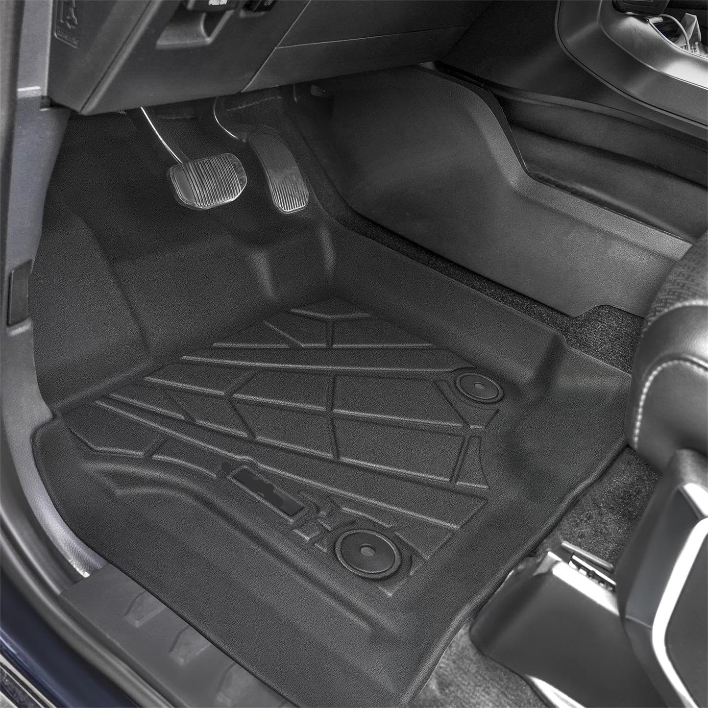 TPE Floor Mats for 2015-2026 Ford F-150 SuperCrew & 2022-2026 Lightning (1st & 2nd Row)
