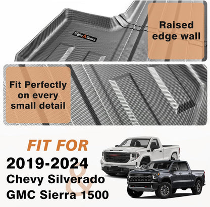 Truck Bed Mat Compatible with 2019-2024 Chevy Silverado/GMC Sierra 1500 - OHMU