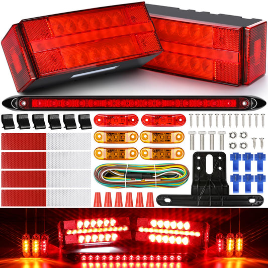 LED Submersible Trailer Light Kit for Boats, Trucks, Over 80 Inches