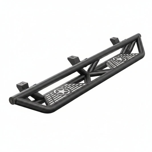 Drop Side Steps / Rock Sliders for 2018-2026 Jeep Wrangler JL 4-Door (Inc. 4XE)