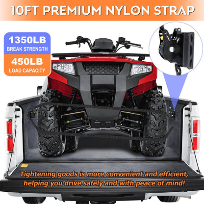 Retractable Ratchet Straps for Ford F-Series Truck Beds