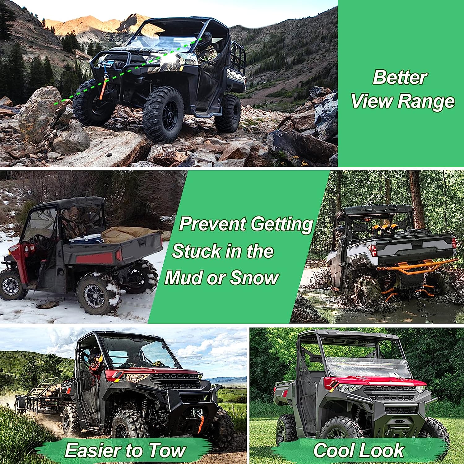 UTV Ranger Lift Kit - 3" Ranger Front & Rear Bracket Lift Kit - OHMU