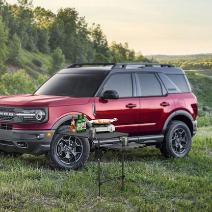 Adjustable Aluminum Tailgate Table - Lightweight Overlanding Camping Desk