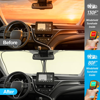 Toyota Tacoma Custom Fit Foldable Windshield Sun Shade