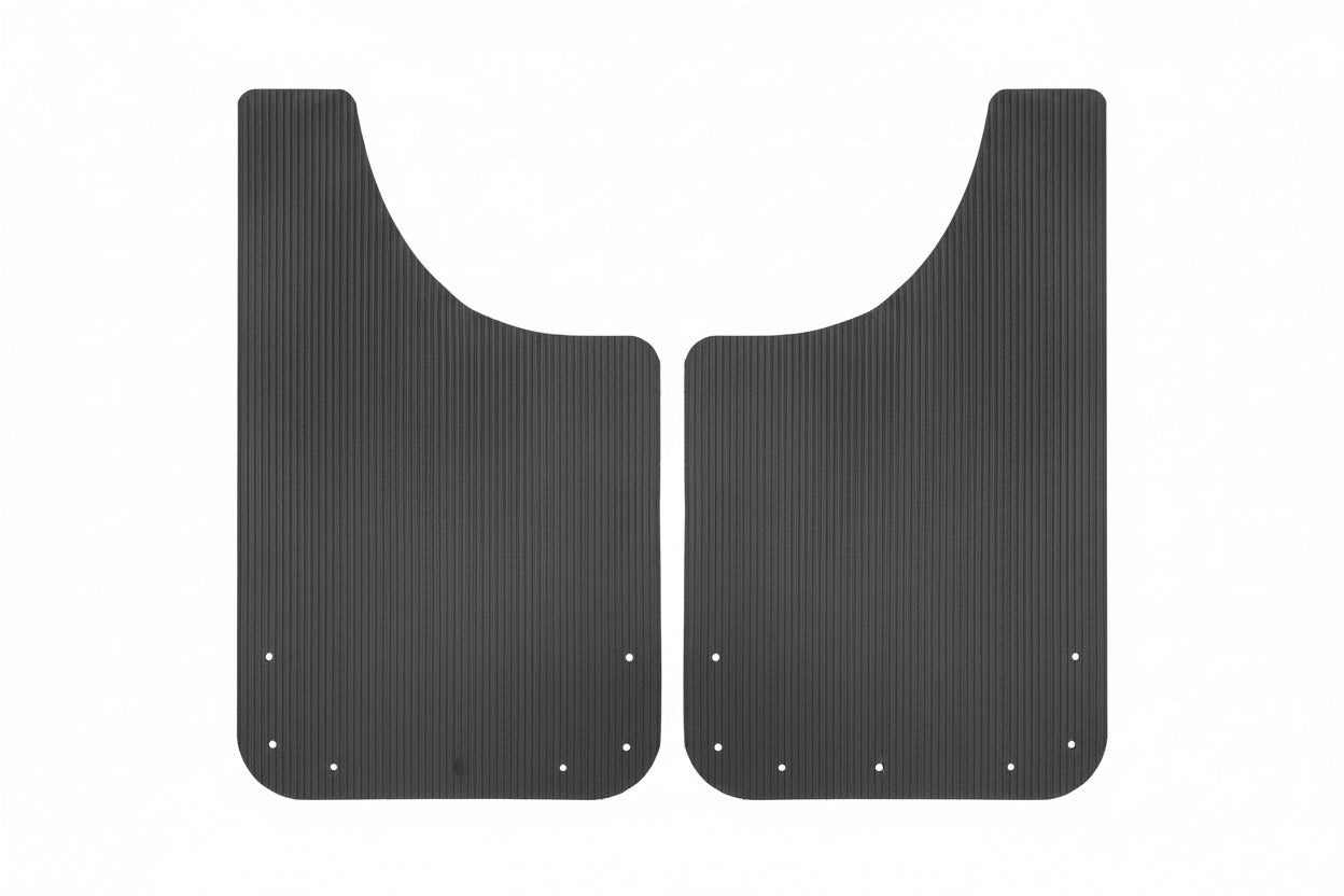 Heavy Duty Mud Flaps with Night Reflectors - 4-Pack Front & Rear