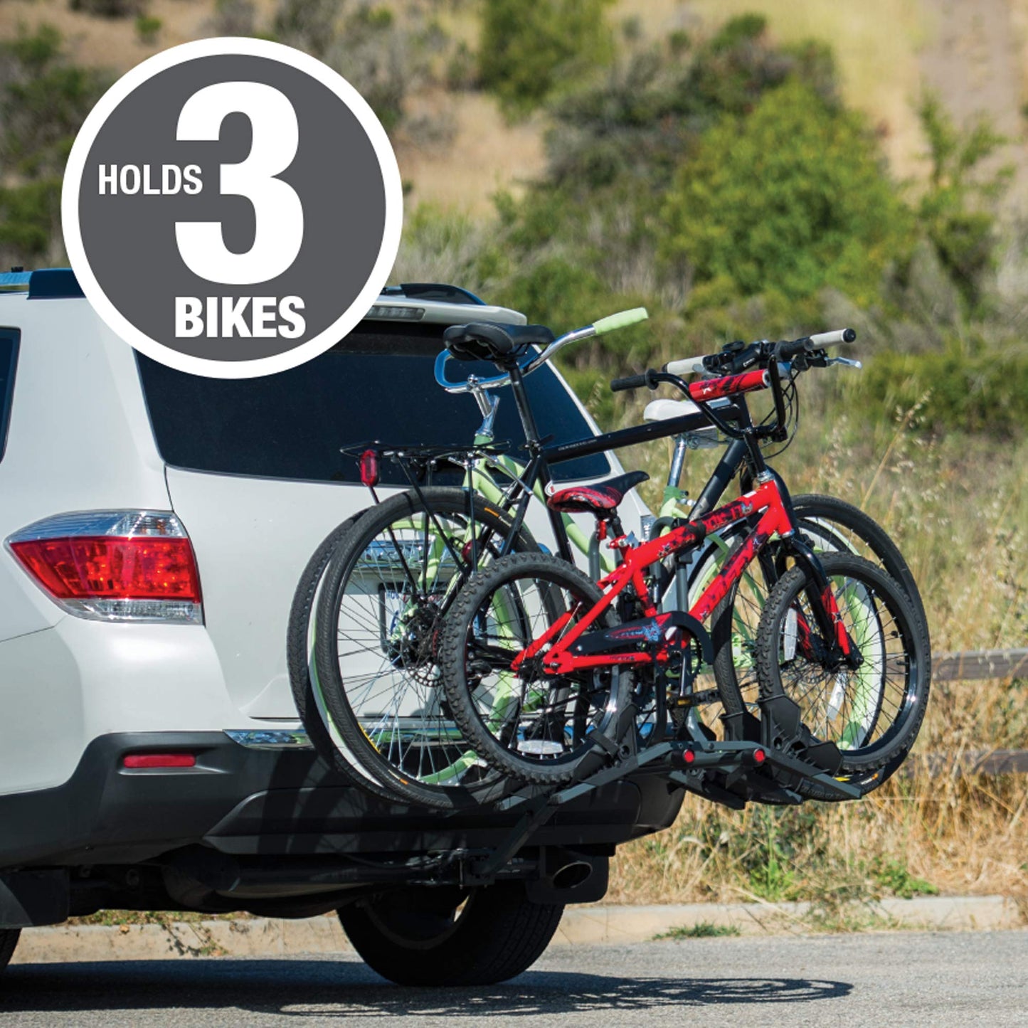 Right Up 350 Platform Hitch Rack for 3 Bicycles