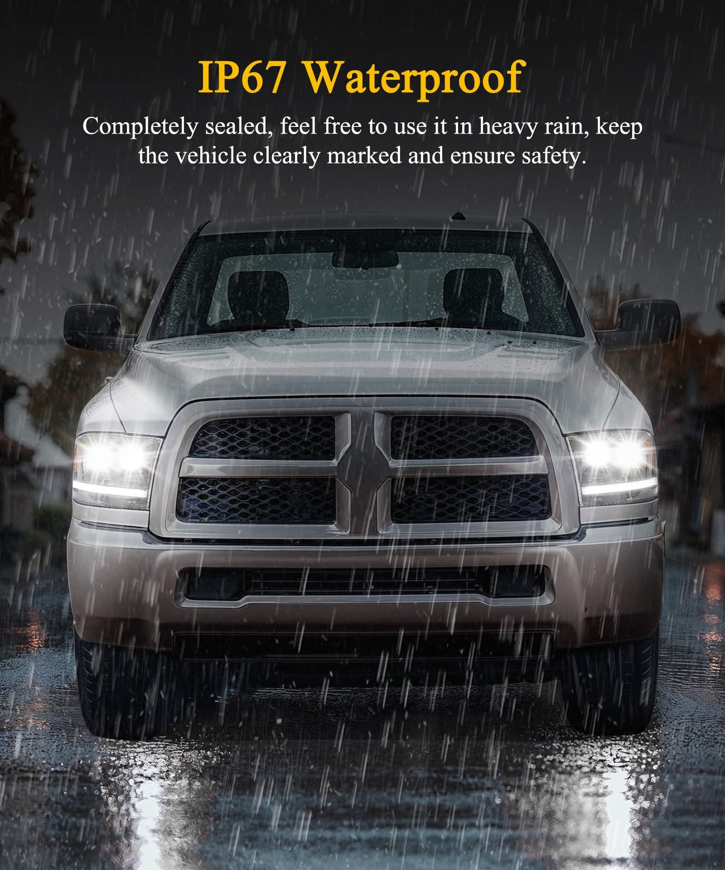 Full LED Projector Headlights for 2009-2018 Ram 1500/2500/3500 - Sequential DRL/Turn, DOT Approved