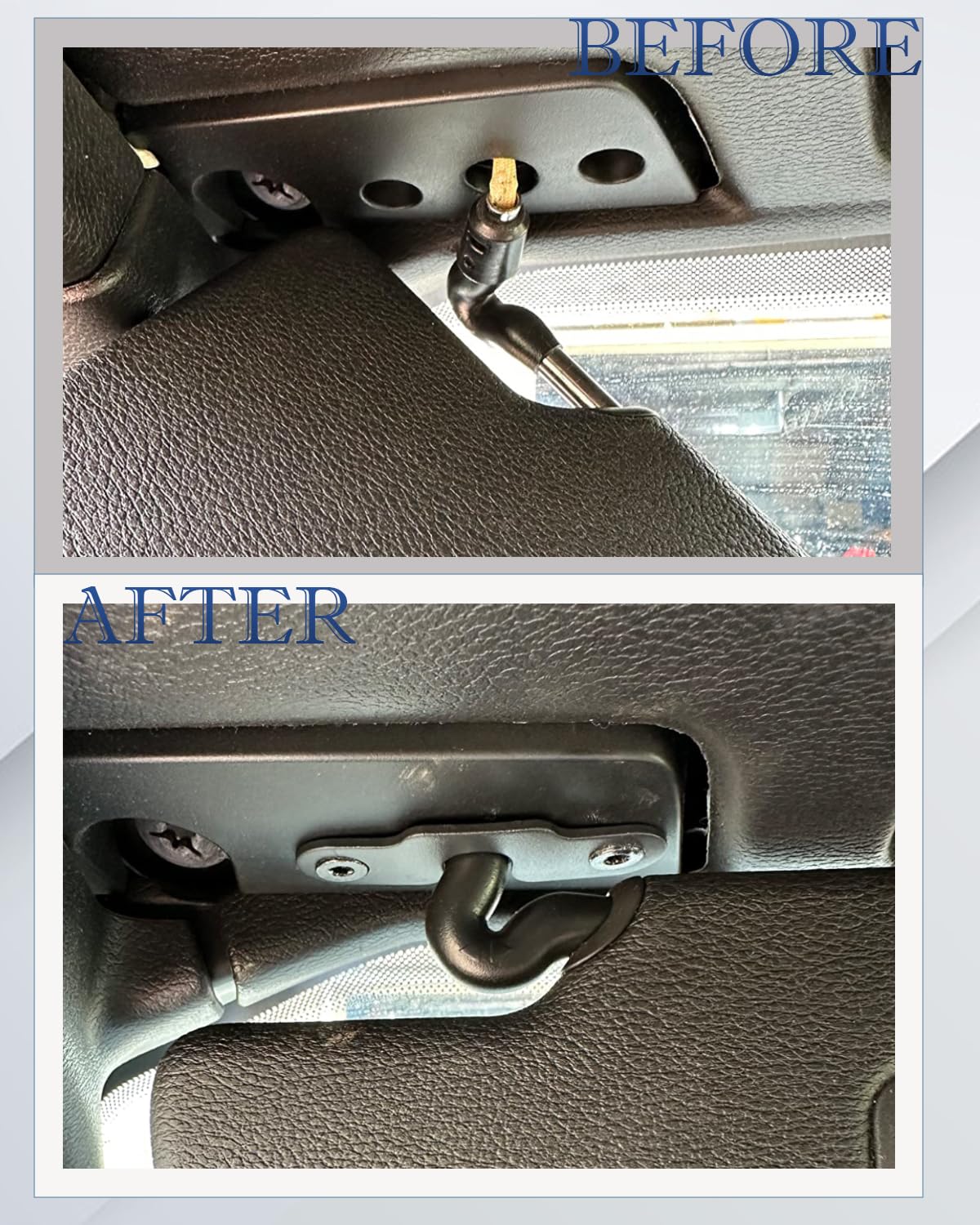for Jeep Sun Visor Repair Kit, Aluminum Alloy Sun Visor Clips Compatible with Jeep Wrangler JK 2018/ Wrangler JL 2018 2019 2021 2022 2023/ JT Gladiator 2020 2021 2022 2023 - Upgrade Version-Black
