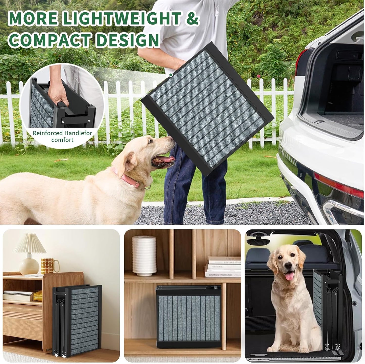 Longest 71" Large Dog Car Ramp for Dogs to Get Into a Car,SUV & Trucks - OHMU