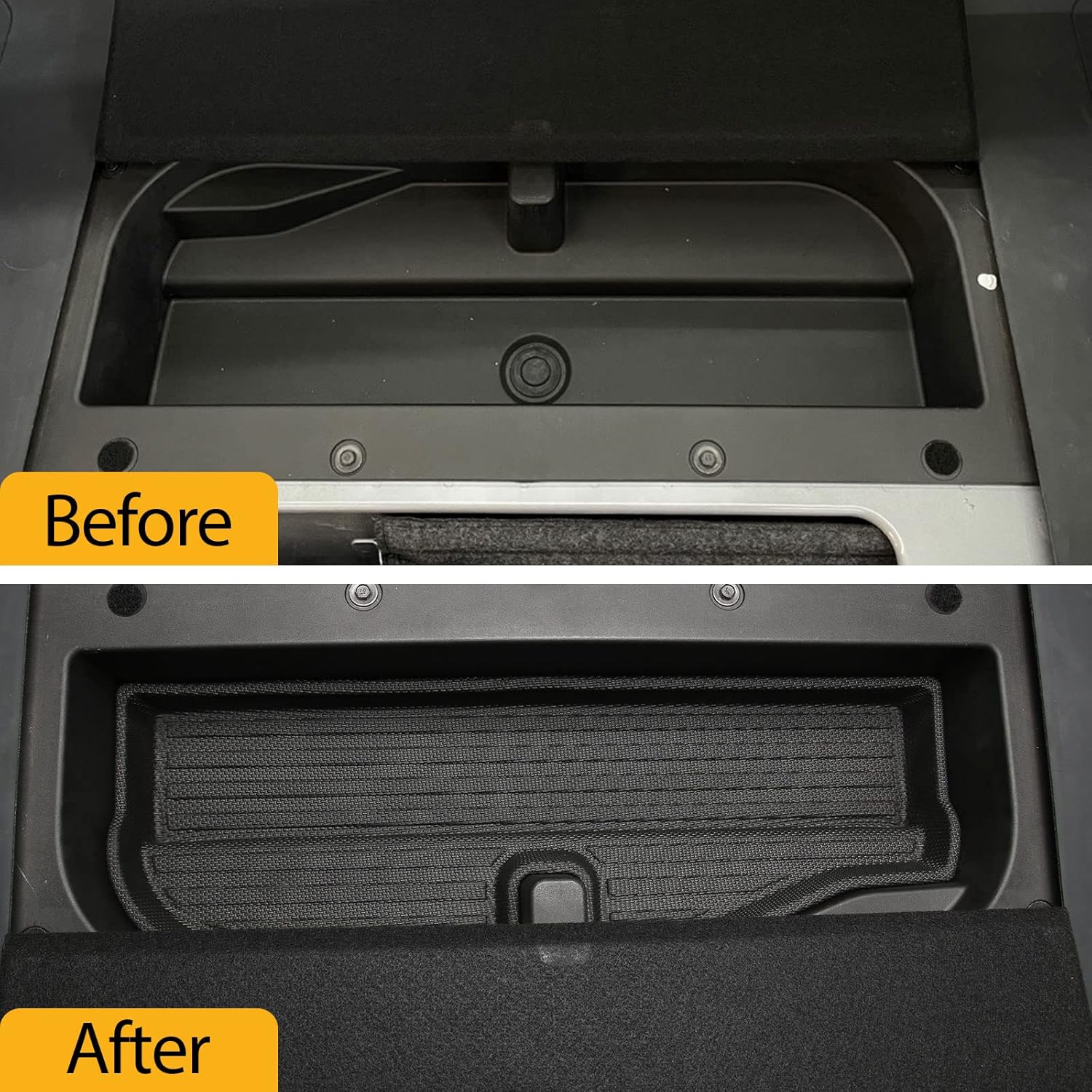 Cartaoo Lower Step Pad Rear Trunk Mat Compatible with 2021 2022 Ford Bronco Accessories, Waterproof, TPE Material