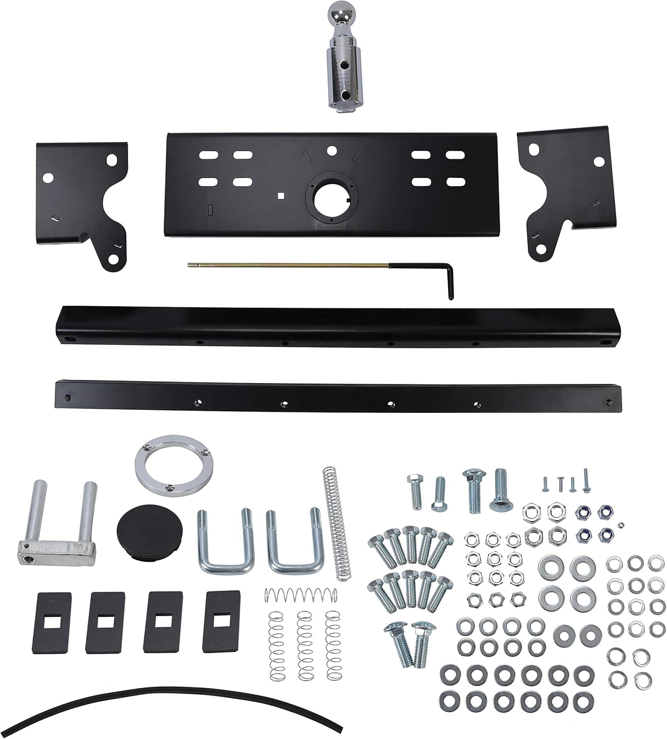 ECOTRIC 2-5/16" Double Lock Gooseneck Trailer Hitch Kit Compatible with 2015-2020 Ford F150