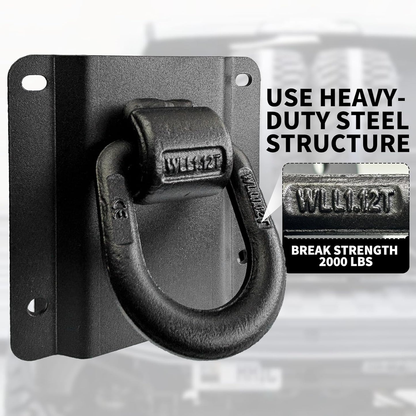 4 Pack Heavy Duty Tie Down Anchors Truck Bed Tie Downs Car Accessories Fit for 2015-2025 Ford F150 F250 F350 & Raptor 2026 Replace# FL3Z-99000A64-B & FL3Z-9928408-AB