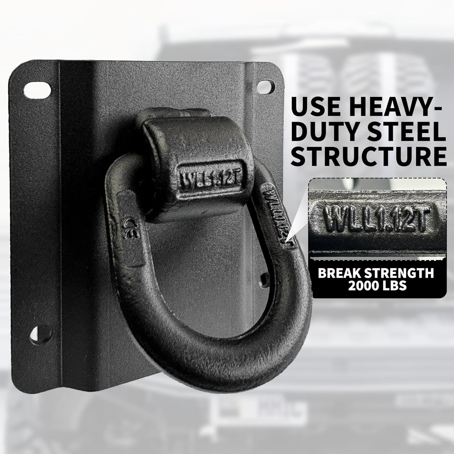 4 Pack Heavy Duty Tie Down Anchors Truck Bed Tie Downs Car Accessories Fit for 2015-2025 Ford F150 F250 F350 & Raptor 2026 Replace# FL3Z-99000A64-B & FL3Z-9928408-AB