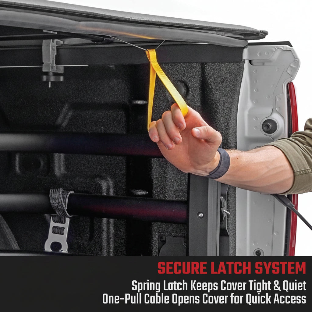 Soft Roll-Up Tonneau Cover for 2019-2026 Chevy/GMC 1500 - No-Drill, Marine-Grade Vinyl, Fits 5'10" Bed