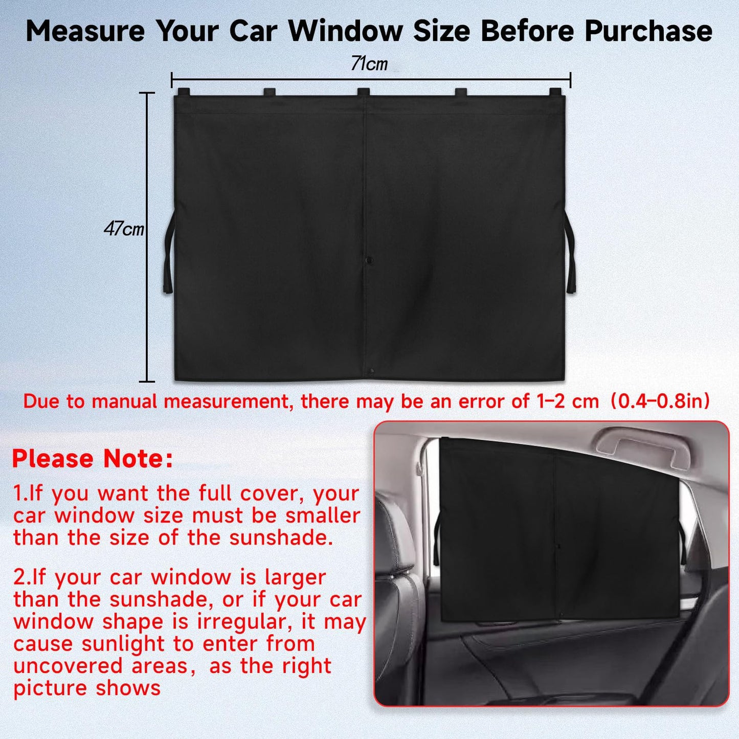 Magnetic Car Window Shades for Dodge Grand Caravan, Double Layer Sunshade