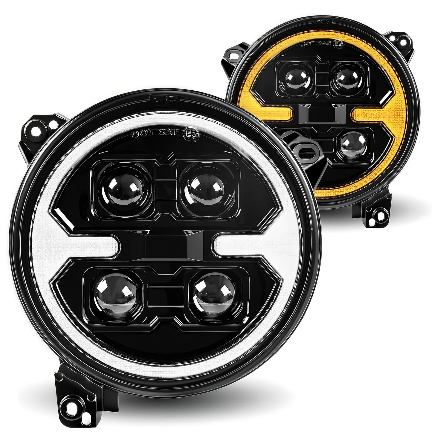 9 Inch LED Headlights for Wrangler JL/JT, DOT Approved with DRL & Turn Signal