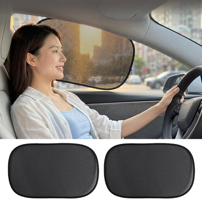Upgraded Car Window Shades - UV Protection, Anti-Glare Mesh