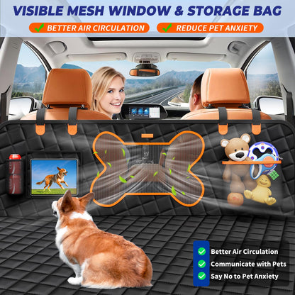 Hard Bottom Dog Hammock Back Seat Extender for Dogs for F150, RAM1500, Silverado - OHMU