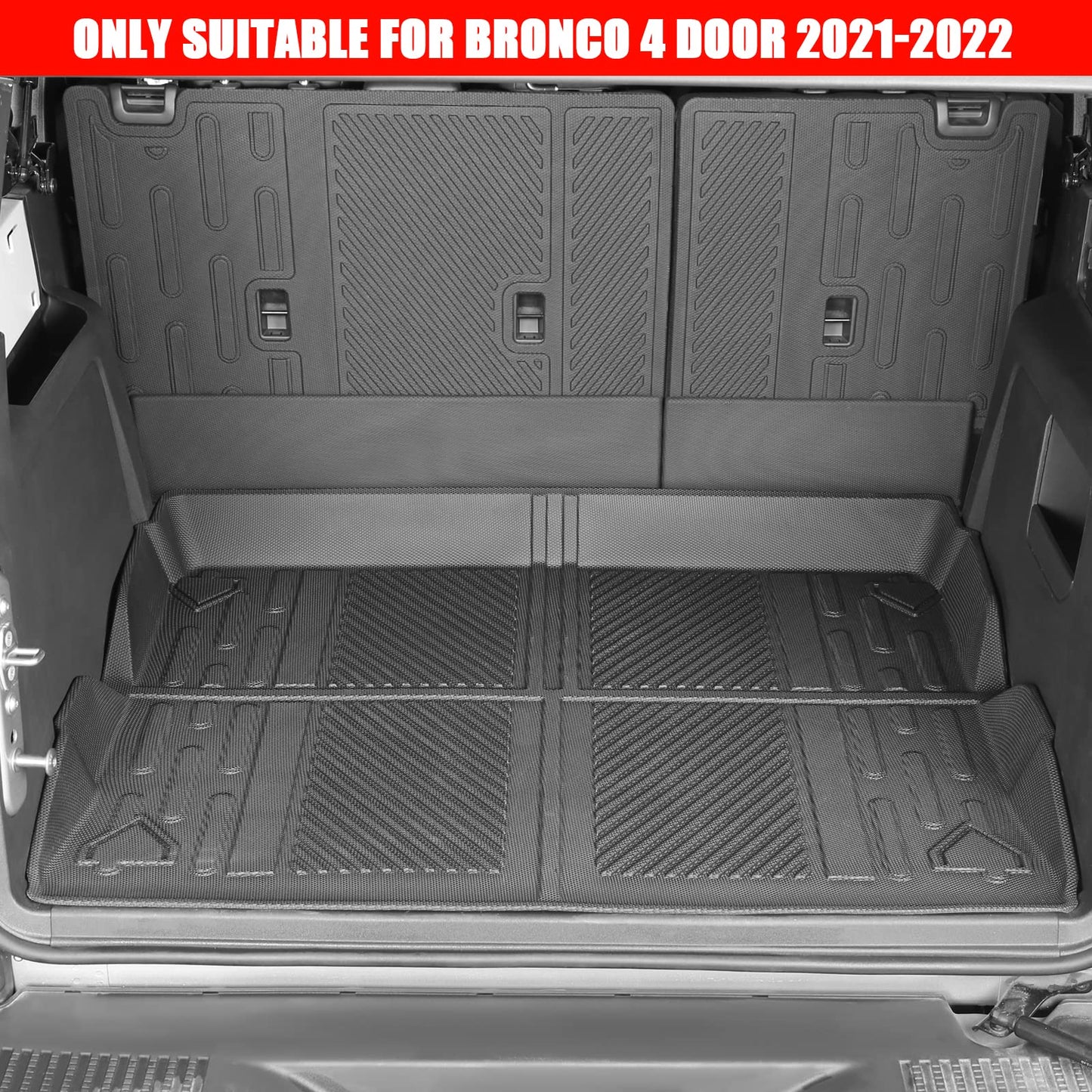 Floor Mats & Cargo Liner Set for 2021-2026 Ford Bronco 4-Door (Excludes Sport)