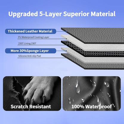 100% Waterproof Split Cargo Liner - Heavy-Duty w/60/40 Bench & Armrest Pass-Through, Machine Washable, Non-Slip