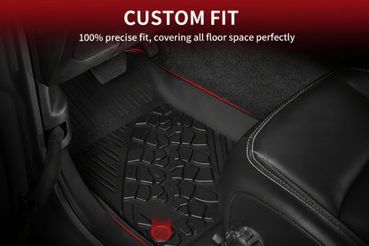 TPE All-Weather Floor & Cargo Mat for 2018-2026 Jeep Wrangler JL 4-Door (Gas Models)