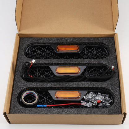 Bronco Amber Light Grill Inserts, Waterproof