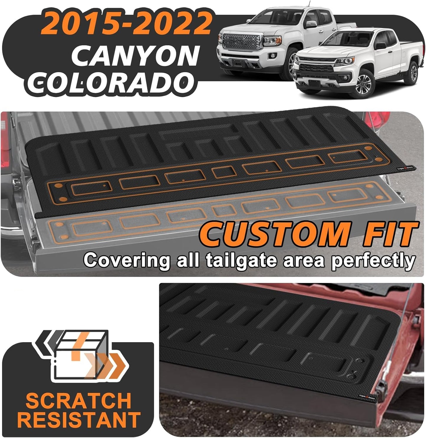 Tailgate Mat for 2015-2022 Chevy Colorado & GMC Canyon - All-Weather Protection
