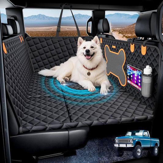 Hard Bottom Dog Hammock Back Seat Extender for Dogs for F150, RAM1500, Silverado - OHMU