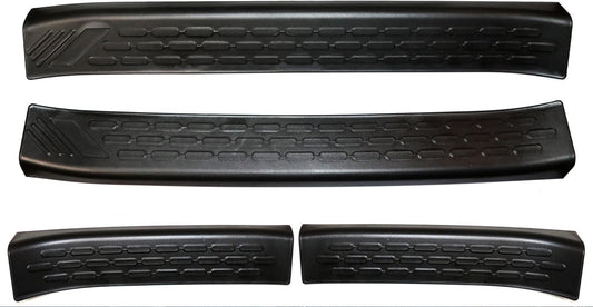 Door Sill Protector Guards for Ford Bronco 4 Door 2021 2022 2023 2024 2025 Accessories Front Rear Entry Door Sill Scuff Plate Welcome Pedal Protector Cover for Bronco 4 Door, 4Pcs Black
