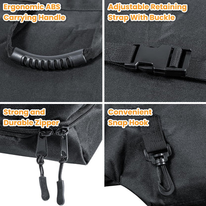 Hard Top Freedom Panel Storage Bag for 2007-2025 Jeep Wrangler & Gladiator (Black)