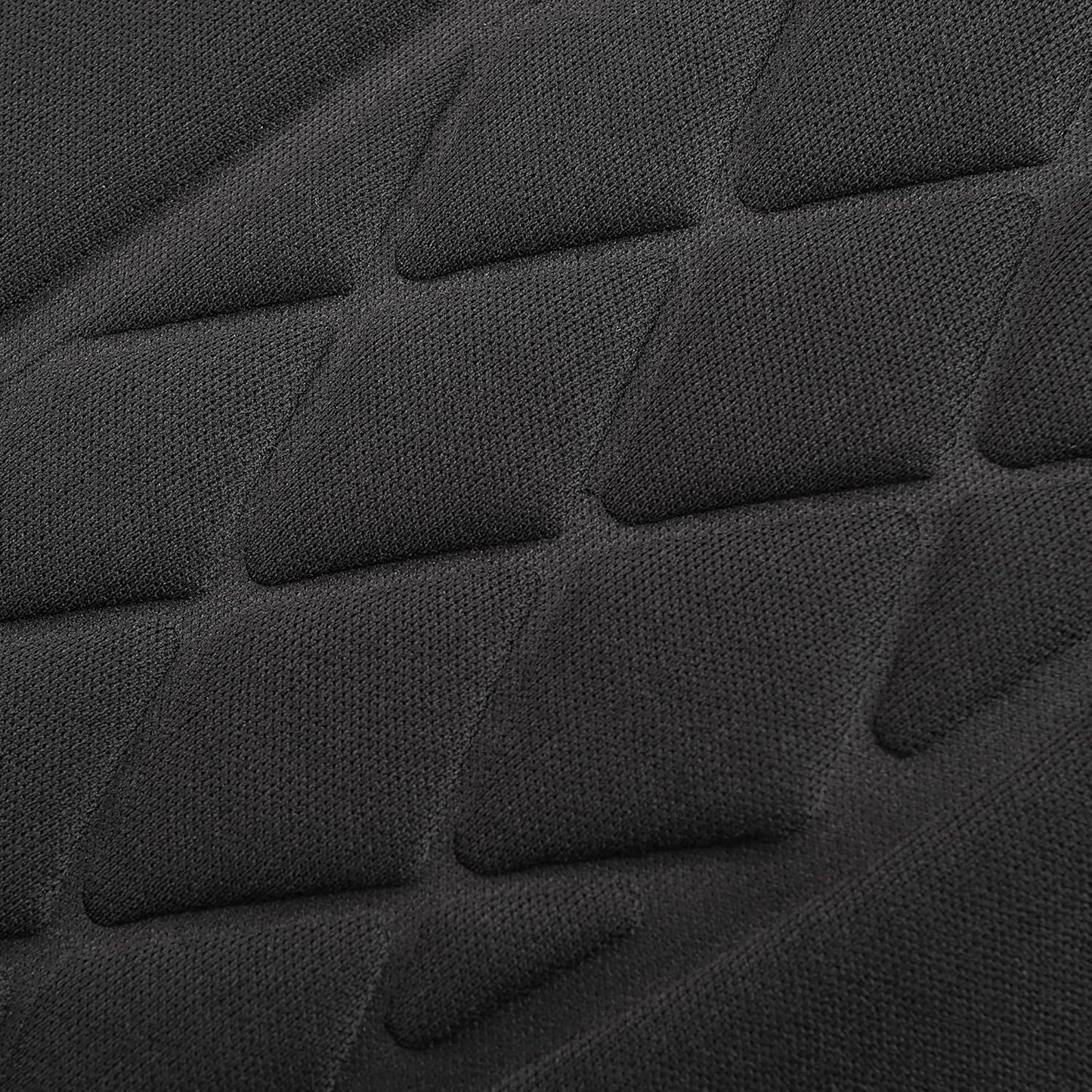 Foldable Anti-Slip Seat Cushion with Lumbar Support (Black, 1-Pack)
