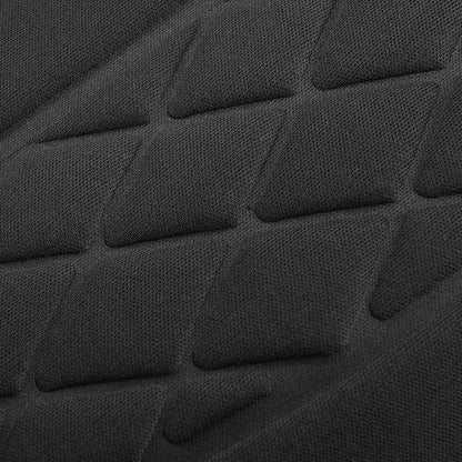 Foldable Anti-Slip Seat Cushion with Lumbar Support (Black, 1-Pack)