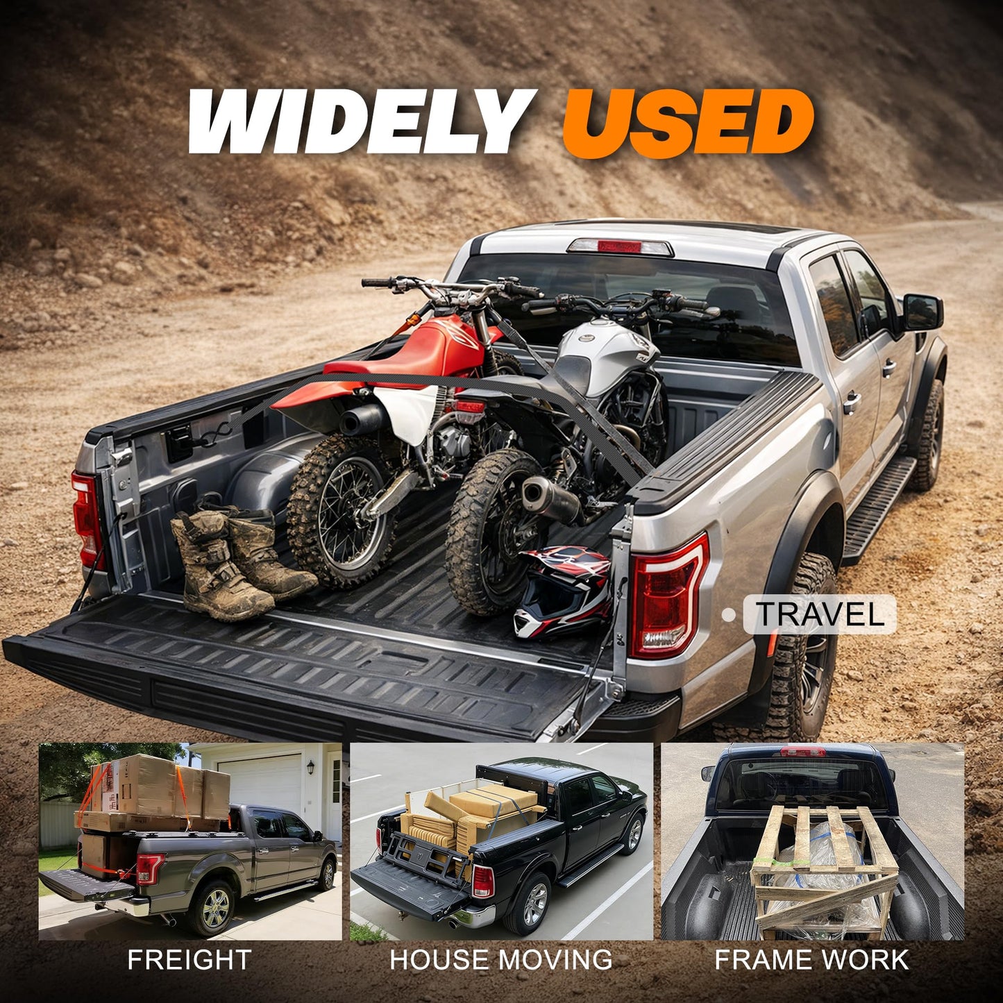 4-Pack Heavy Duty Tie Down Anchors for Ford F-Series