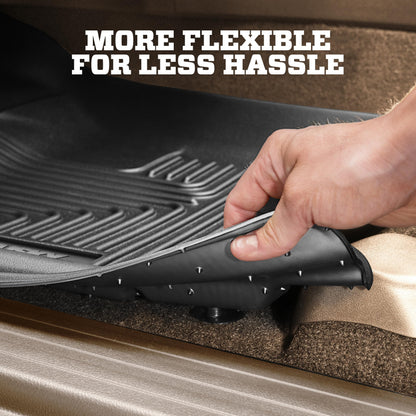 Weatherbeater Floor Mats (3-PCS) for 2019-2025 Chevy/GMC 1500 & 2020-2025 2500/3500 Crew Cab (Black) - 94021