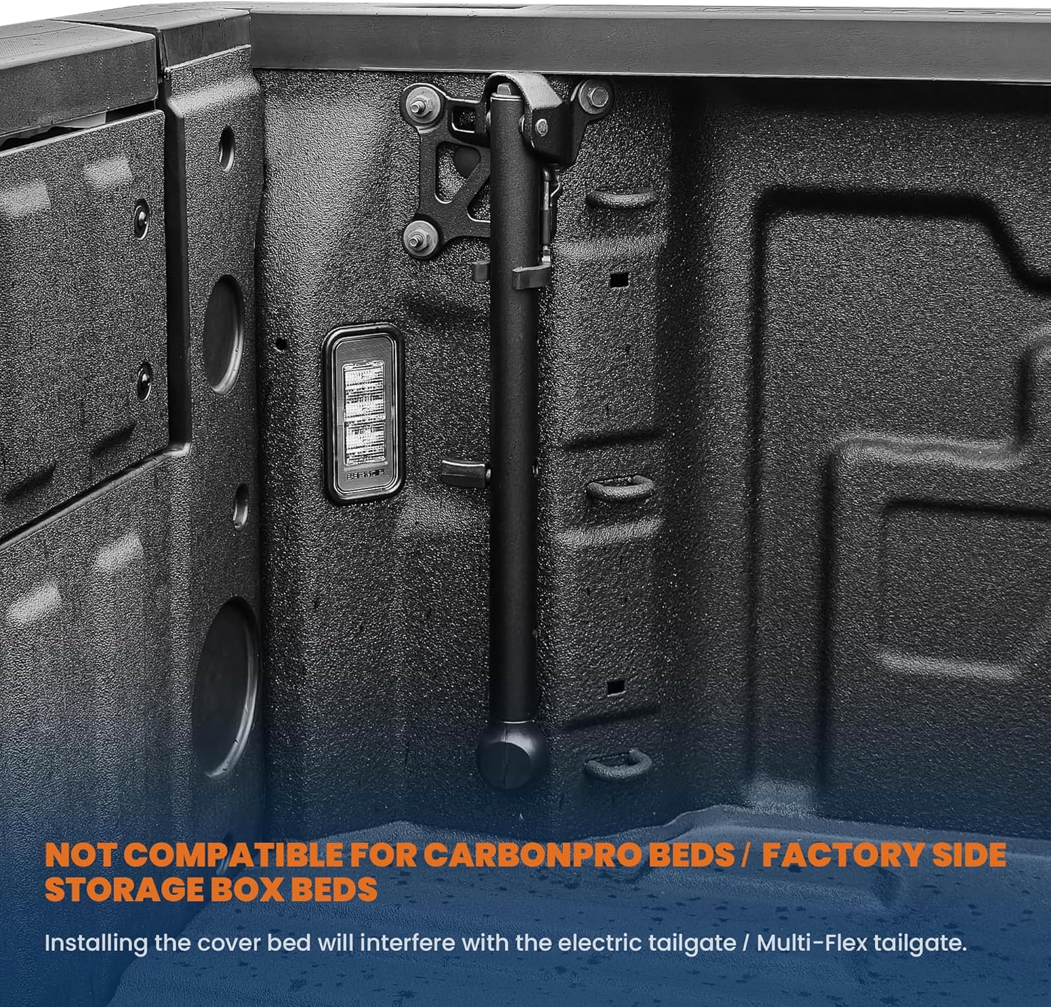 Quad 4-Fold 6.5 FT Soft Folding Truck Bed Tonneau Cover Compatible with 2015-2025 Ford F150 F-150 Bed Fourth Fold Styleside Truck Bed Cover