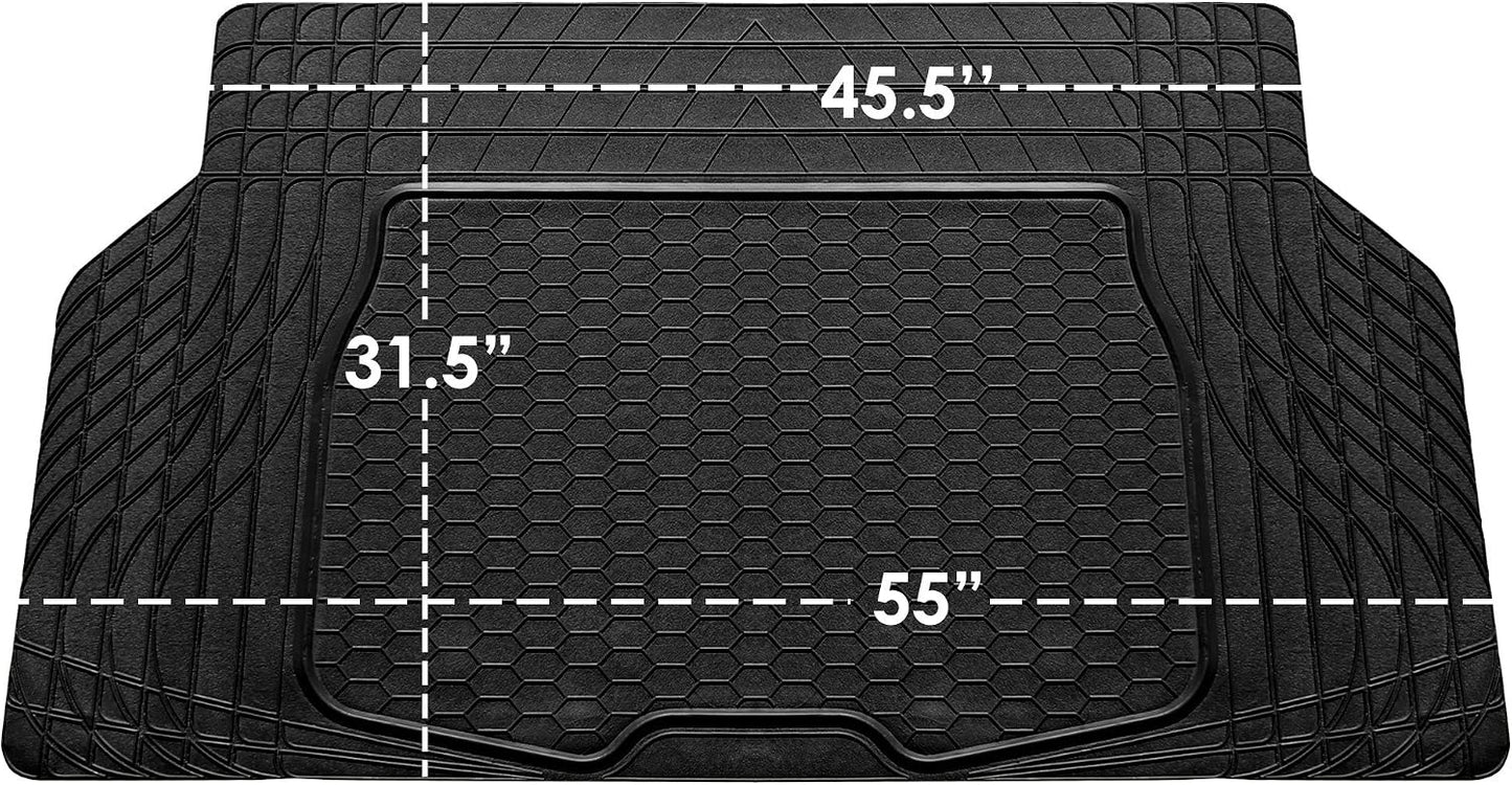 ClimaProof Universal Cargo Mat (55"x31.5") - All-Weather Trimmable for Cars/SUVs/Trucks (Black)