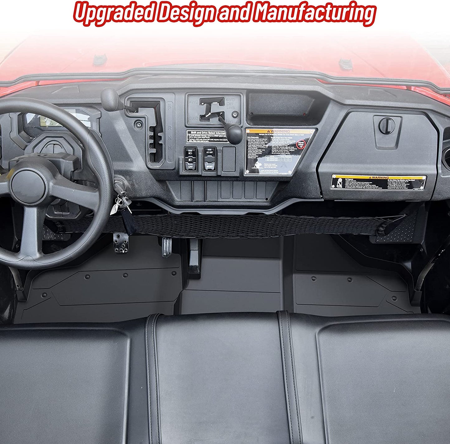 Front Floor Mats for Honda Pioneer 1000 2016-2023