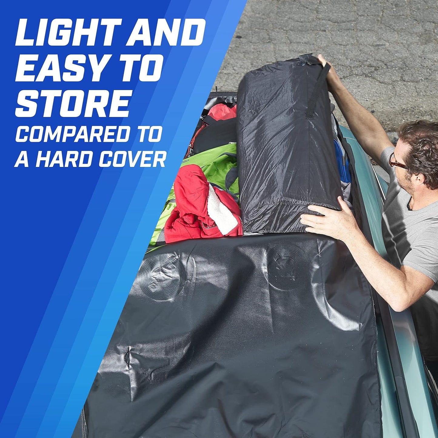 16ft³ Waterproof Rooftop Cargo Carrier - Protective Mat for All Cars w/wo Roof Racks