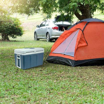 48Qt Electric Cooler/Warmer (45L) with Wheels/Handle - 12V Car/110V Home for Camping/Travel