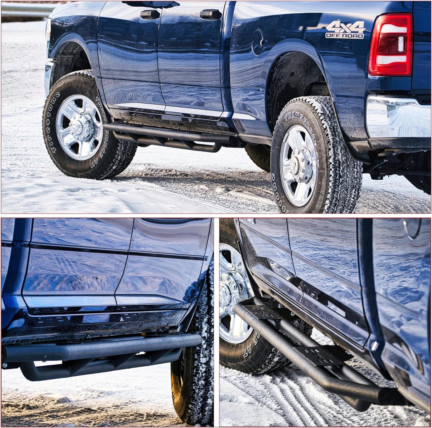 6" Running Boards Compatible with 2019-2024 Dodge Ram 1500 Crew Cab - OHMU