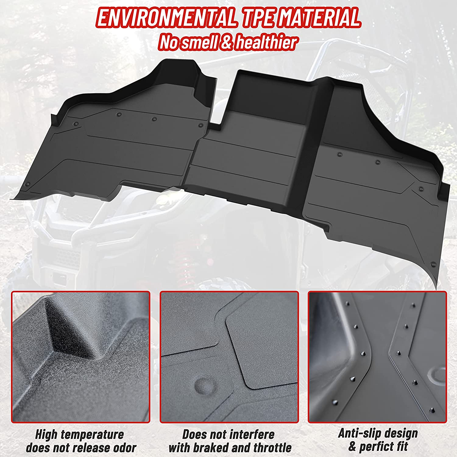 Front Floor Mats for Honda Pioneer 1000 2016-2023 - OHMU
