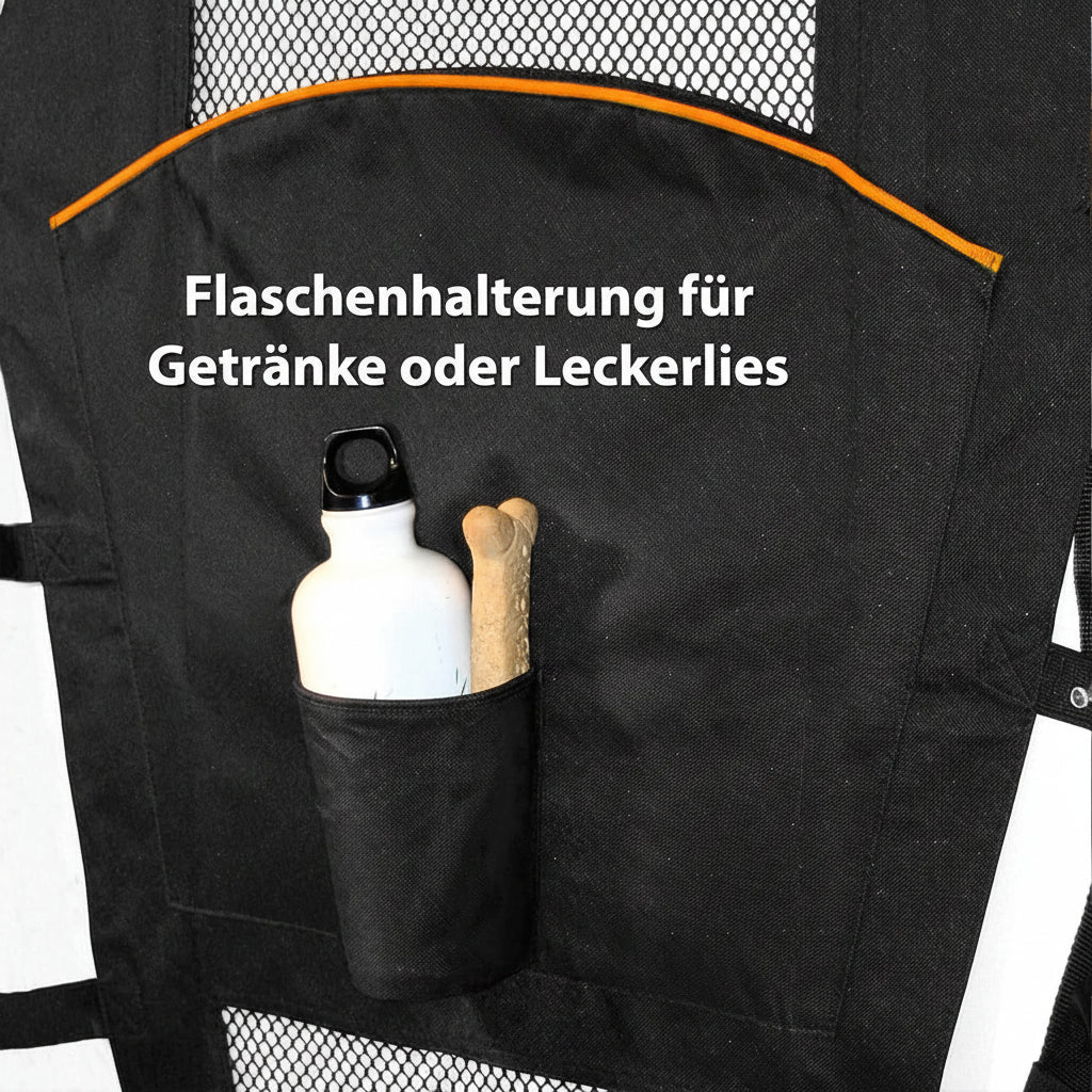 Low-Profile Backseat Dog Barrier - Mesh Top for Visibility, Easy Install/Remove for Cars w/Headrests
